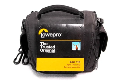Lowepro Edit 110 Small Black Padded Camera Camcorder Bag w/ Shoulder Strap - Image 1 of 4