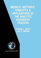 Models, Methods, Concepts & Applications Of The Analytic Hierarchy Process Buch