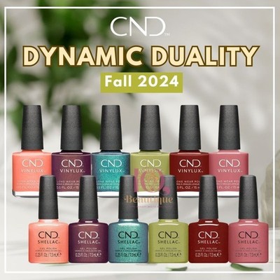CND VINYLUX & Shellac DUO ''Dynamic Duality'' FALL 2024 0.5 fl oz/15mL *Pick Any*