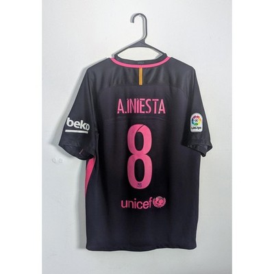 FC Barcelona 2016 Nike イニエスタ Barcelona 2016-17 Away Iniesta Jersey Large Purple Nike Soccer