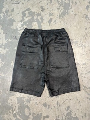 Rick Owens DRKSHDW heavy waxed denim pod shorts | eBay