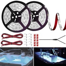 LED Boat Strip Lights, 32.8FT Marine Pontoon Led Lights, Waterproof Boats Int...