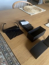 PRADA Rectangle Sunglasses Black Plastic Frame  Lens Designer Style