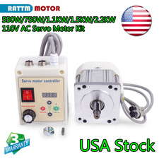 550W/750W/1100W/1.5KW/2.2KW AC Servo Motor Driver Speed Control Kit 1.85-6.85Nm