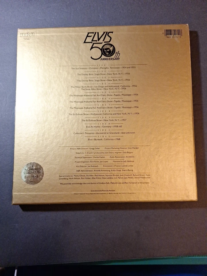 Elvis Presley A  Golden  Celebration 1984 RCA 6 LP Box Set Numbered NM Mono - Image 2 of 4