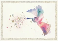 Watercolor Angel Deluxe Boxed Holiday/Christmas/Greeting Cards