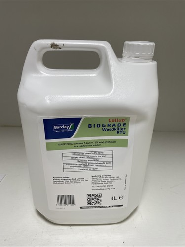 Gallup Biograde Weedkiller RTU 4L - Extra Strong Glyphosate Sp(read description)