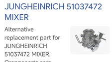 Jungheinrich 51037472 Mixer – Replacement Part – Forklift / Industrial Equipment