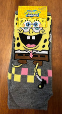 NEW NICKELODEON SpongeBob SQUAREPANTS 1 PAIR SOCKS SHOE SIZE 6.5-12
