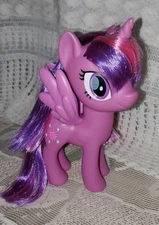 TWILIGHT SPARKLE 2016 Hasbro Beautiful Straight Hair MLP Purple Pony Figure ~6"