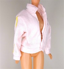 BARBIE 90s mattel pink baby jacket with yellow profiles B255