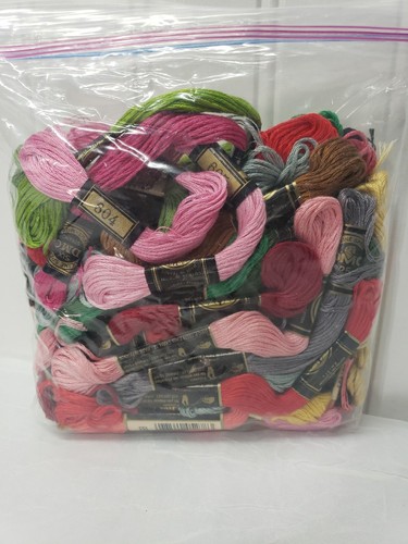 DMC Cotton Embroidery Cross Stitch Floss Thread Lot of 48 - Picture 2 of 6