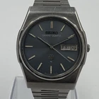 [WORKING] Vintage SEIKO Grand Quartz 9256-7000 Twin Quartz Dark Dial 1979 NEW BA