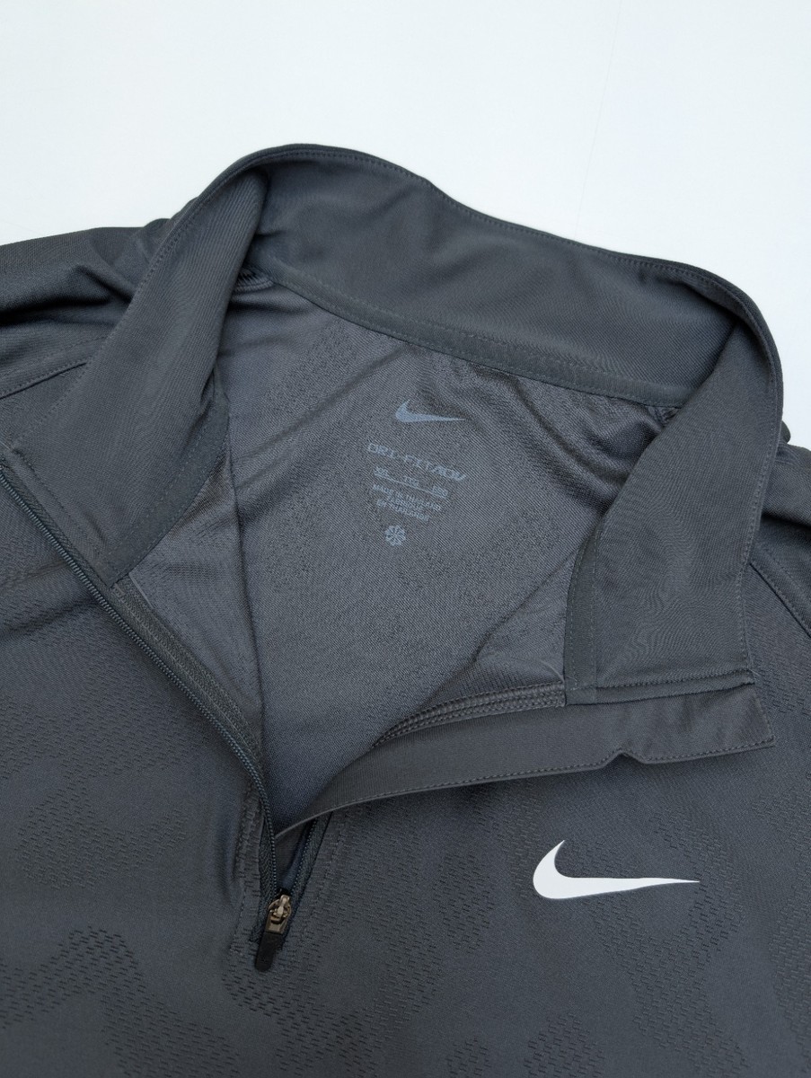 Nike Dri-Fit ADV Tour 1/2 Zip Golf Top Camo Anthracite Grey