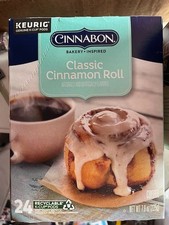 Cinnabon Classic Cinnamon Roll 24 Keurig K-Cup Pods BB AUG 2027