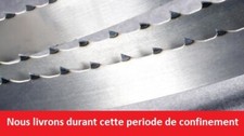  2 x Lames de scie ruban 2400mm largeur 25mm pour LUREM SAR350 LAMES TREMPEE 