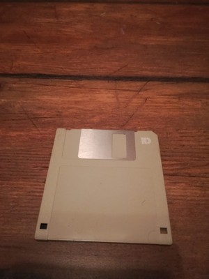1x HD Floppy Diskette Retro Vintage grau 