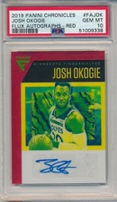 2019 PANINI CHRONICLES FLUX RED JOSH OKOGIE AUTO RC PSA 10 ROOKIE 