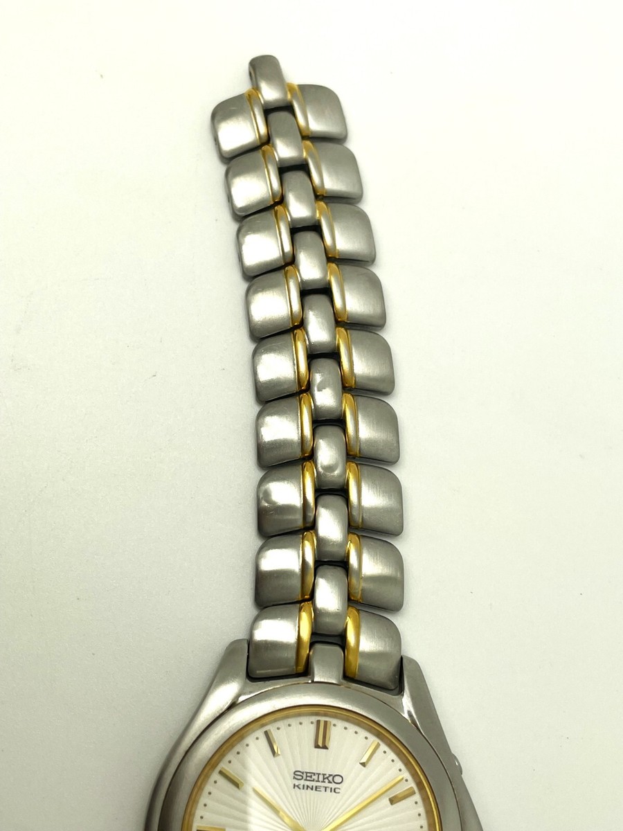 SEIKO MEN'S PRE-OWNED 4M21-0B40 NOT-WORKING KINETIC ANALOG