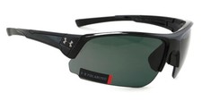 New Under Armour CHANGEUP DUAL POLARIZED Sunglasses  Gloss Black / Gray Lens