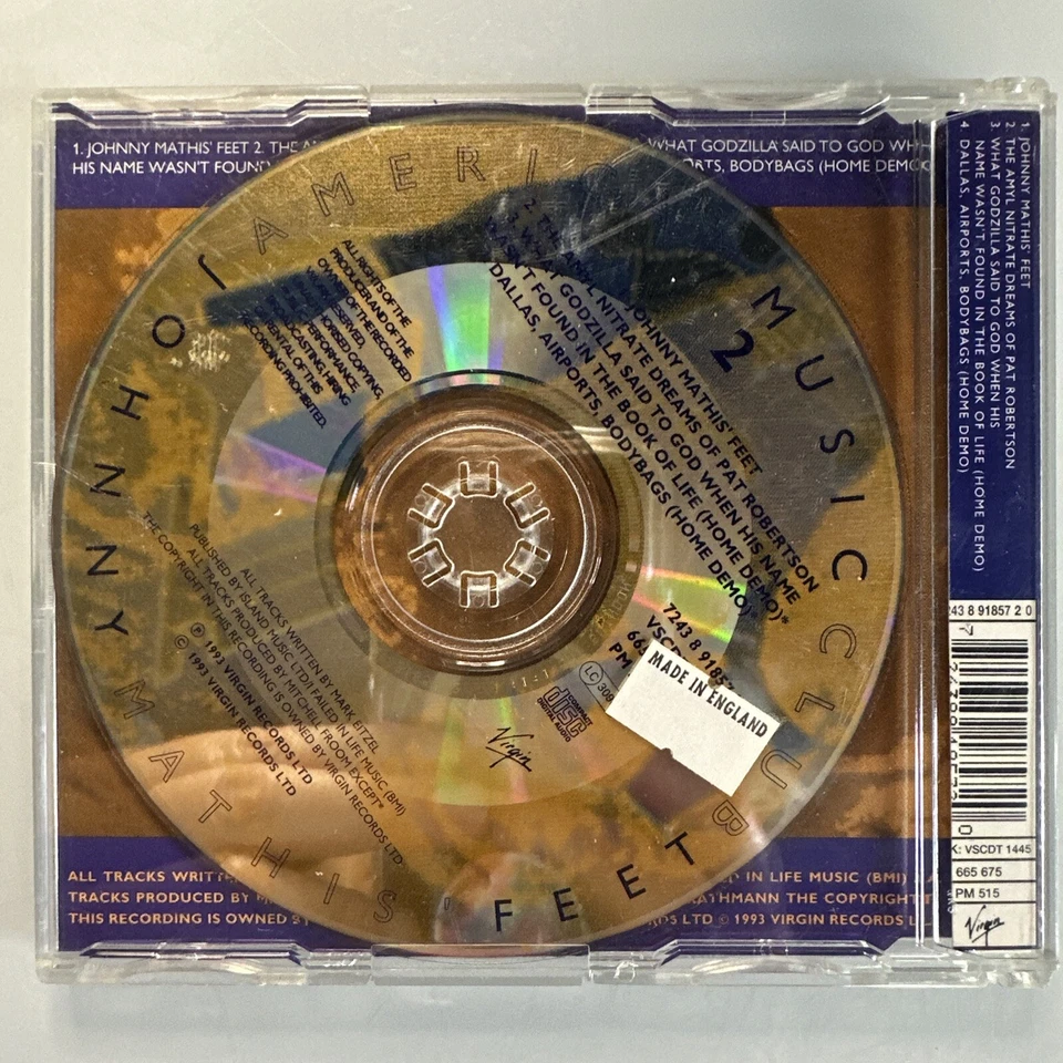 American Music Club Johnny Mathis Feet CD Single - Image 2 of 2
