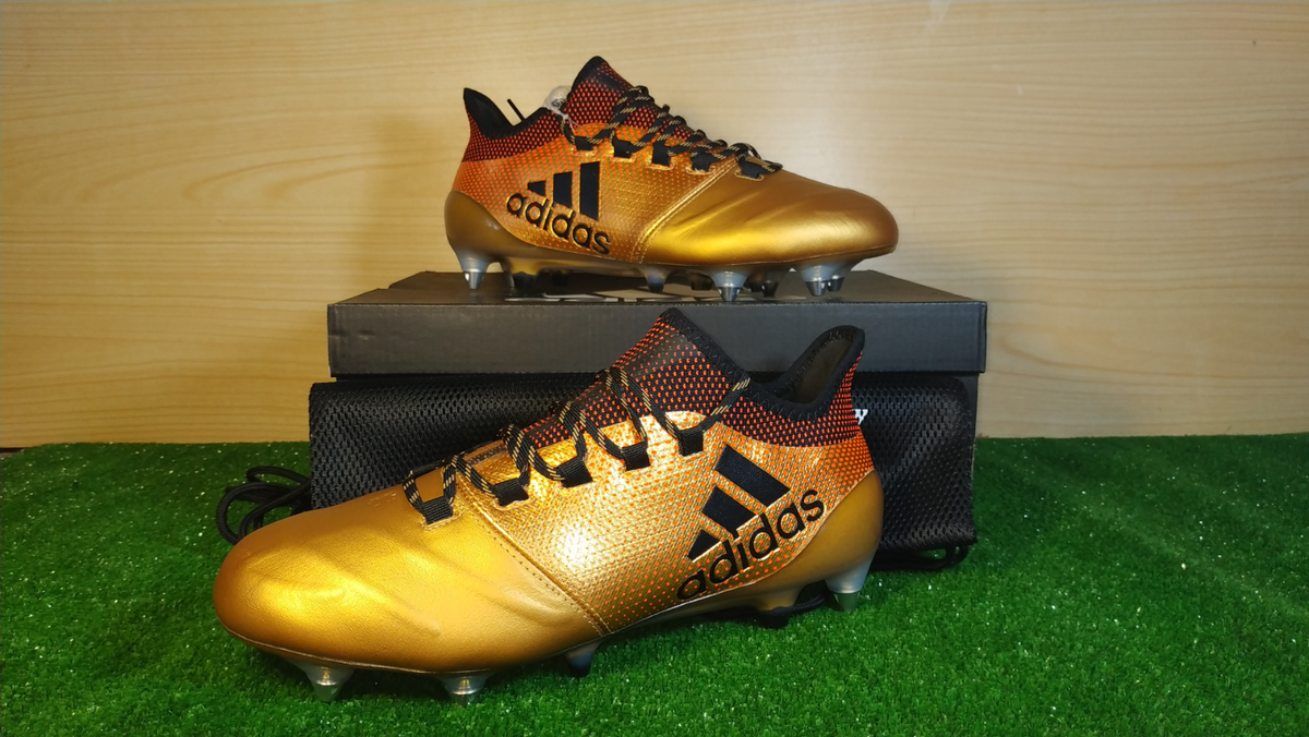 Adidas X 17.1 Leather GOLD Rare boots mens Football/Soccers Adidas X 17.1 Leather GOLD Rare boots mens Football/Soccers