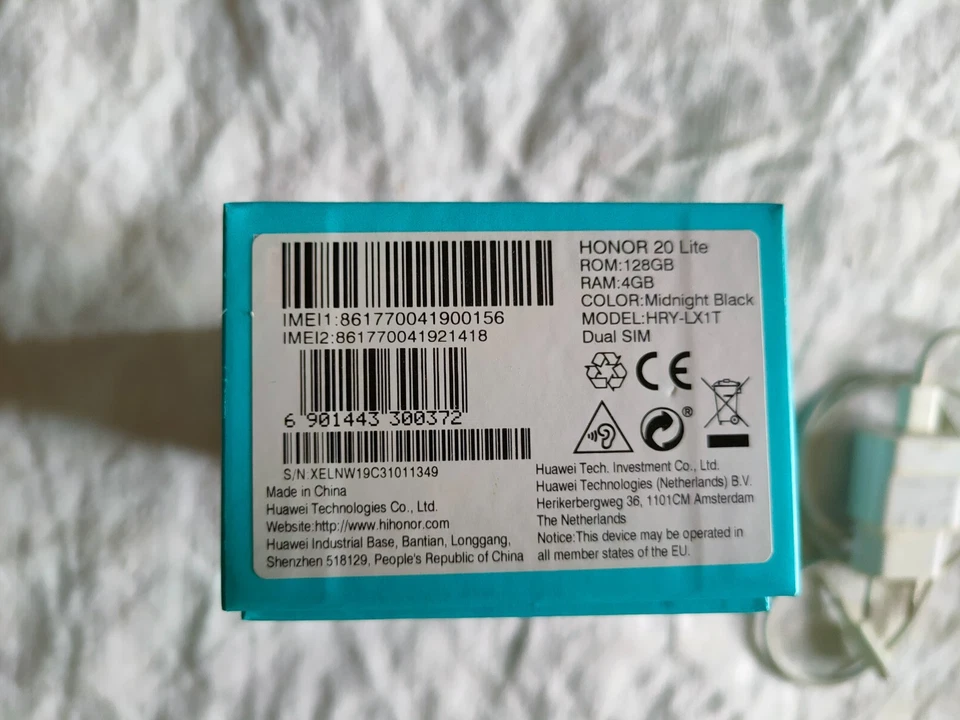 HUAWEI Honor 20 Lite 128 GB  Blu - SCHERMO ROTTO - FUNZIONANTE - Immagine 4 di 4