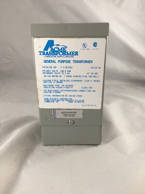 Acme Electric General Purpose Transformer New In Open Box