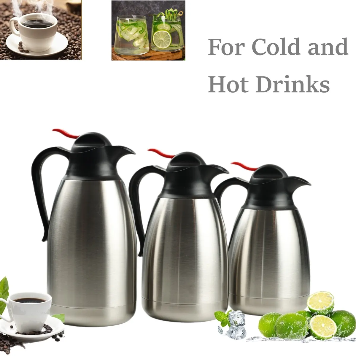Stainless Steel Vacuum Insulated Thermal Coffee Carafe Water