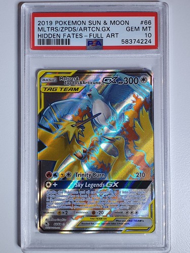 Moltres &amp; Zapdos &amp; Articuno GX (Full Art) Ultra Rare Hidden Fates
