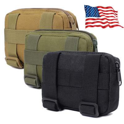 Tactical MOLLE Admin Pouch Gadget EDC Utility Small Tool Organizer Waist Bag
