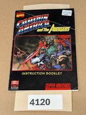 Captain America and The Avengers - SNES- Manual Only **NO GAME!
