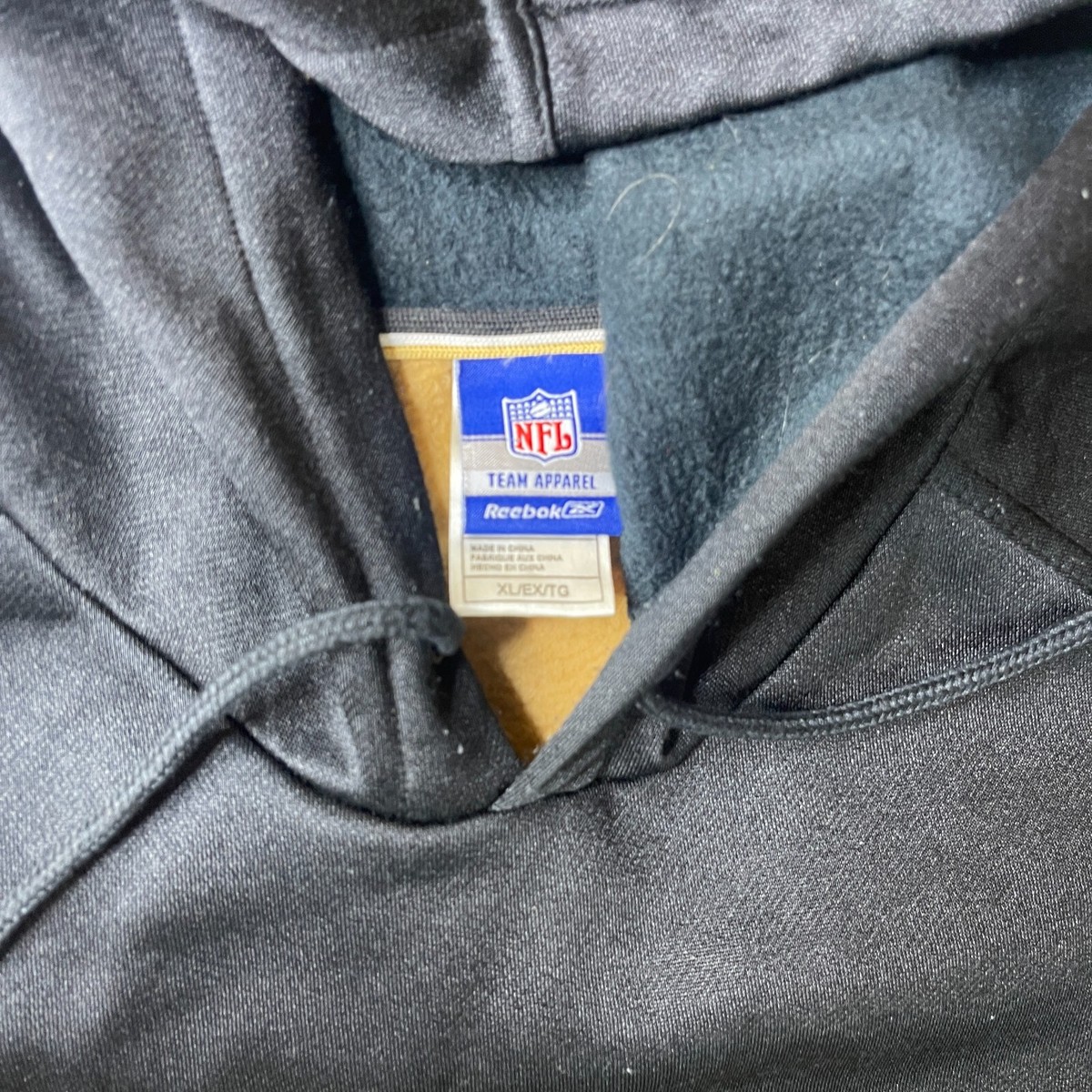 New Orleans Saints Hoodie Mens XL Black Reebok Sweatshirt Spell