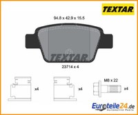 Bremsbelagsatz, Scheibenbremse Q+ Textar 2371401 FüR Fiat