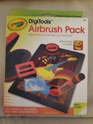 CRAYOLA DIGITOOLS AIRBRUSH PACK FOR IPAD DIGITAL ART SET Brand New Sealed - 第 1/6 張圖片