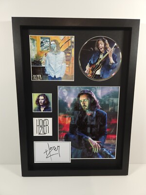 Hozier signed GERAHMT Artwork & Picture Disc Album & Autogramm Display - WOW!