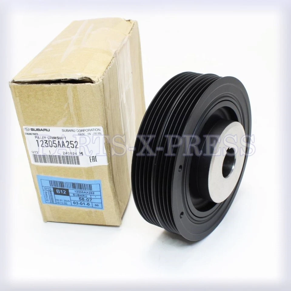 OEM GENUINO NUEVO MOTOR SUBARU BALANCEADOR ARMÓNICO AMORTIGUADOR CIGÜEÑAL 12305AA252 Foto 2 de 4