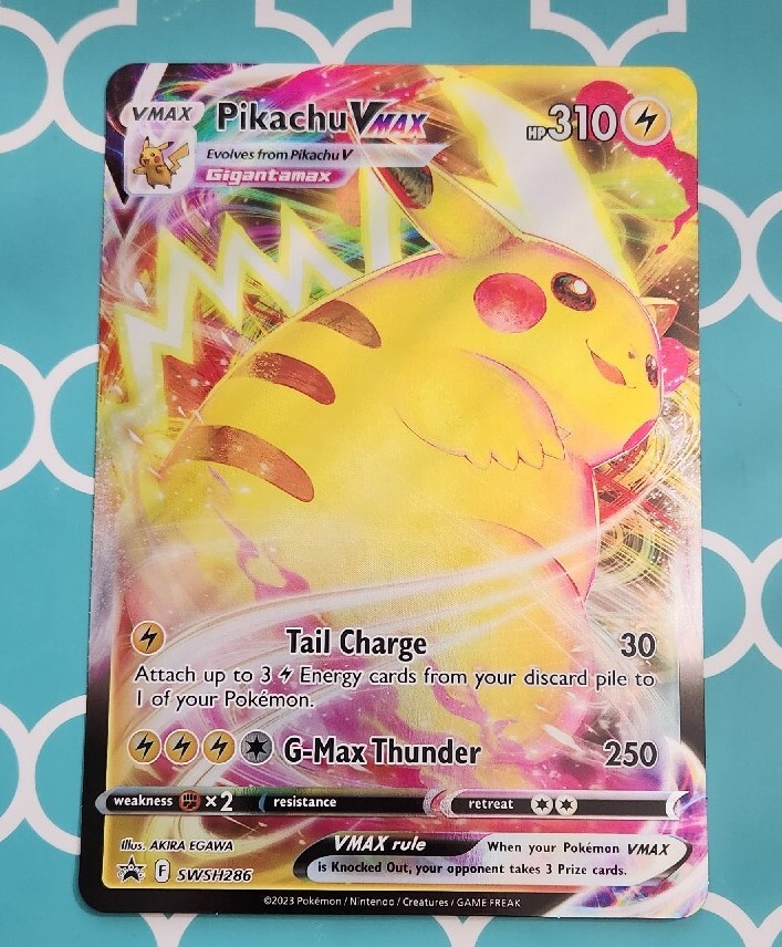 Pokemon- Pikachu VMAX SWSH286 - JUMBO/OVERSIZED Promo Card | eBay