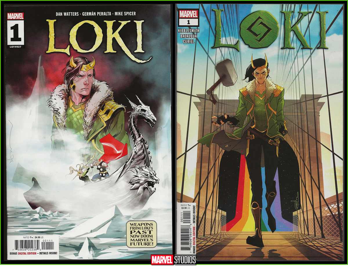 LOKI #1 (2019) LOKI #1 (2023) 1ST PRINT SET TOM HIDDLESTON MCU