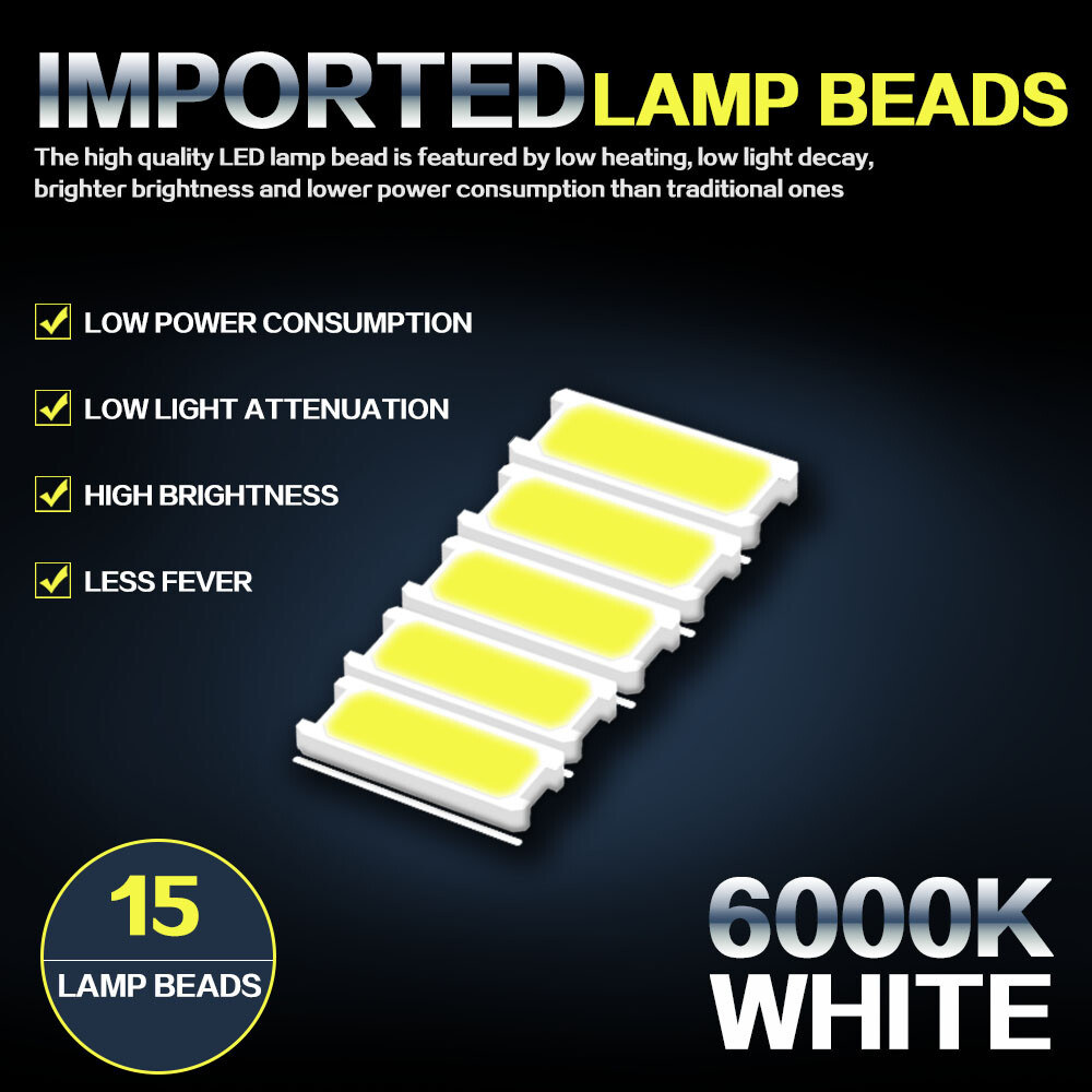 6000K White T10 921 194 LED Bulbs – 5-Pack For RV, Camper, Trailer, 12V