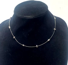 Vintage Sterling Silver Silpada Beaded Necklace