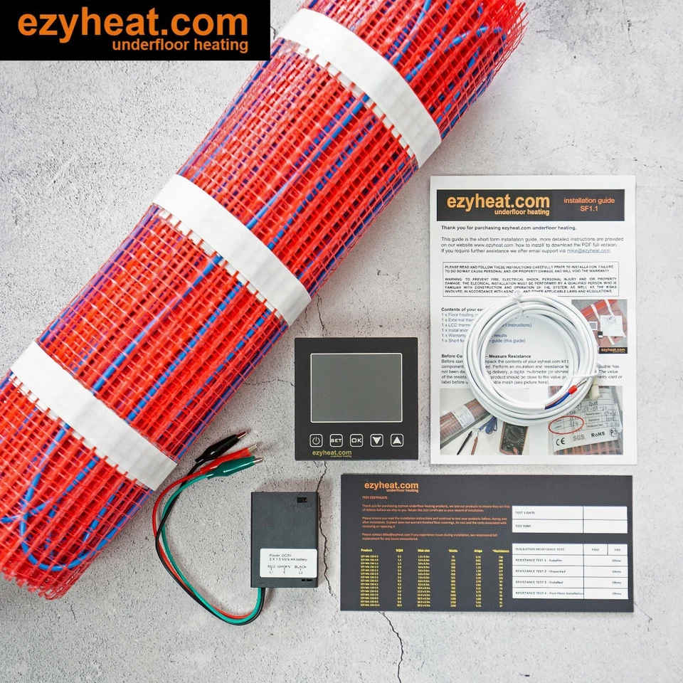 Floor Heating Kits DIY Underfloor Heating all sizes, electric undertile WIFI - image 2 of 4