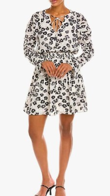 TED BAKER Felici Floral Ruched Mini Dress NWT $285 0 2 4 6 XS S