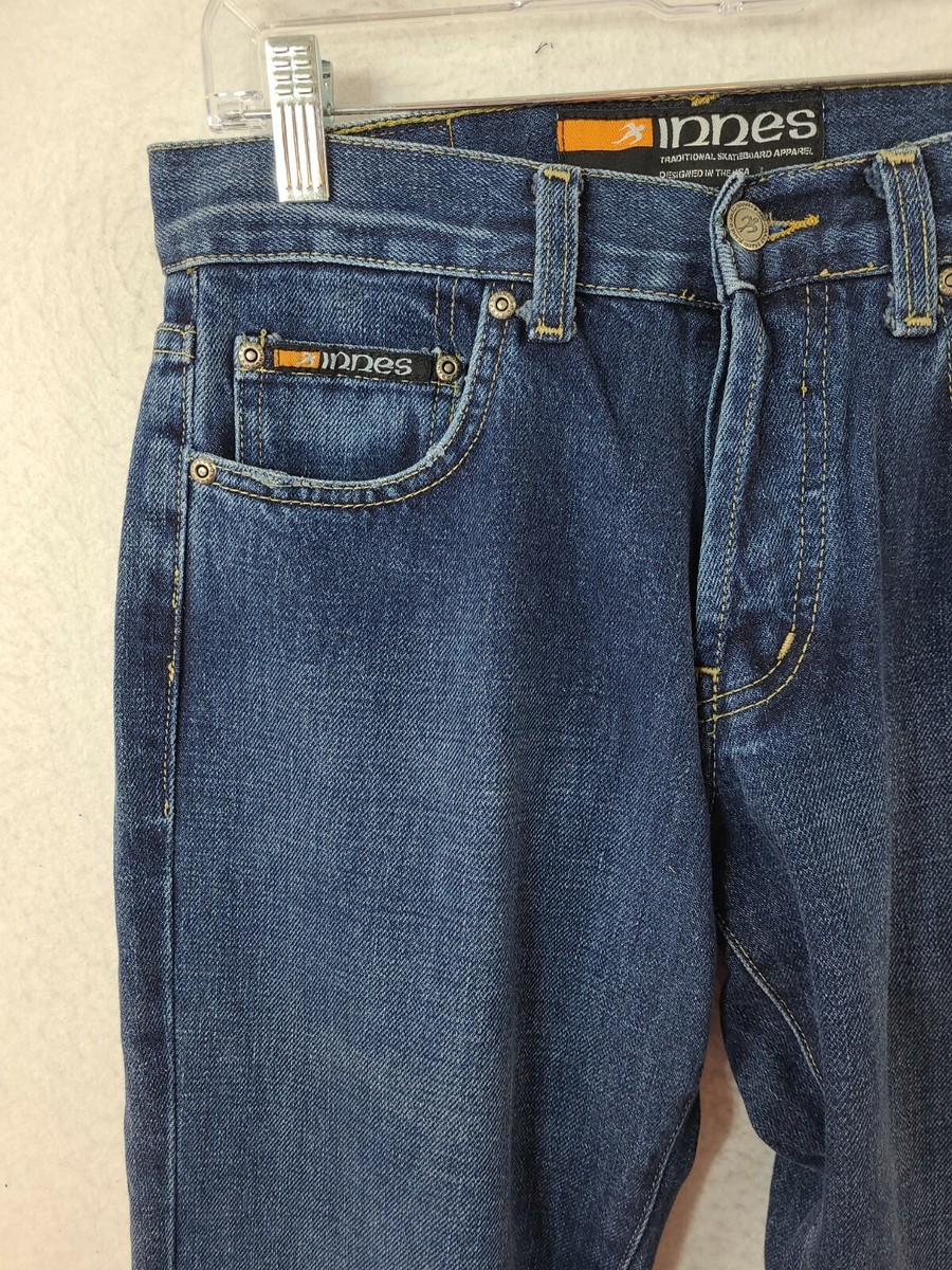 Vintage Deadstock Innes Straight Fit Button Fly Denim Jeans Mens Vintage Deadstock Innes Straight Fit Button Fly Denim Jeans Mens