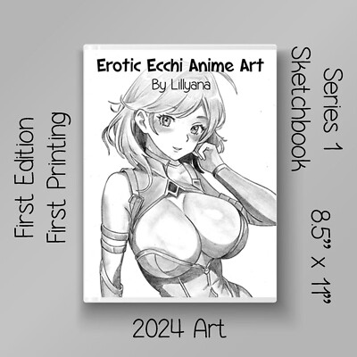 Sexy Anime Ecchi Manga Comic Pinup Girl Original Art Drawings - Sketch Book