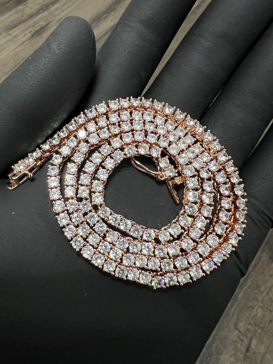 LaLibeModaプッシュバックル　ゴールド　3ミリ18インチ　テニスチェーン LaLibeModaプッシュバックル ゴールド 3ミリ18インチ テニスチェーン