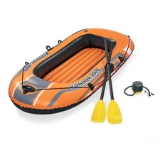 Boot Schlauchboot Ruderboot Set Kondor 2000-188x98cm mit 1 Ruderpaar Orange