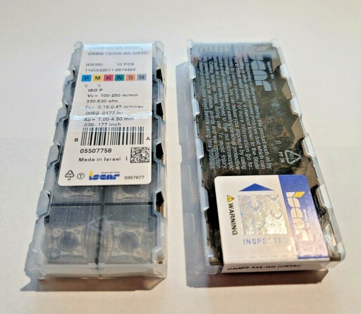 CNMG 432 GN IC8350 ISCAR *** 10 INSERTS *** GENUINE FACTORY PACK
