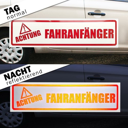 Anfänger gestreift Magnetschild Schild magnetisch - Picture 2 of 25