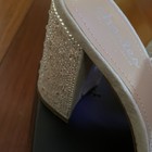 New With Box charles david 8.5 silver rhinestone heels — photo 3